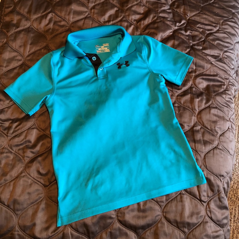 UA Under Armour youth heathers polo size small